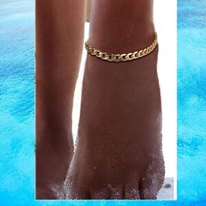 NEW Cuban Chain Anklet Adjustable Ankle Bracelet